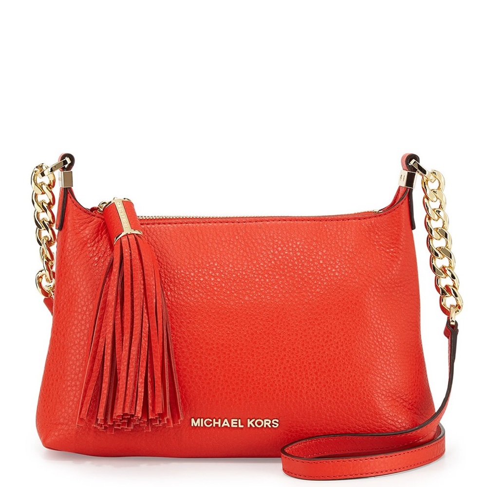 Michael Kors orange crossbody bag